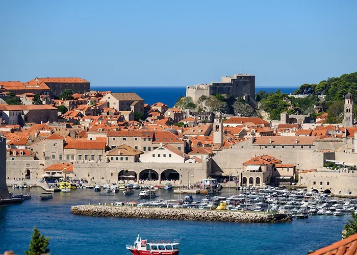 Sunset Over The Dubrovnik'S Old Town